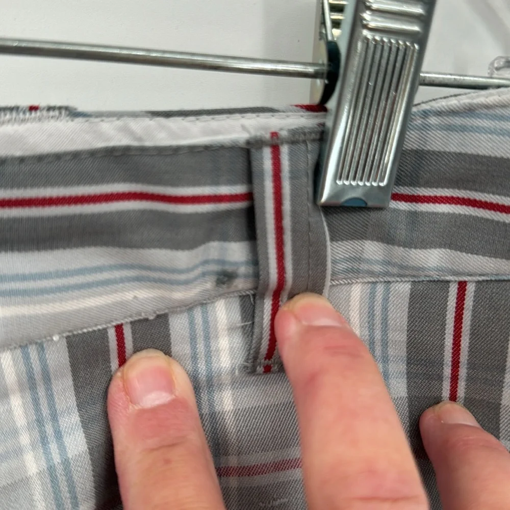TRAVIS MATHEW 123280 Plaid Polyester Rayon Spandex‎ Stretch Shorts size 34